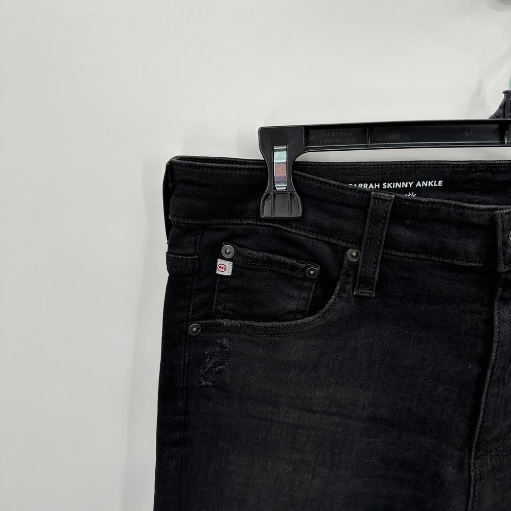 AG Jeans Adriano Goldschmeid NWT The Farrah Skinny Ankle Jean Black Cafe // 31 - Picture 7 of 14